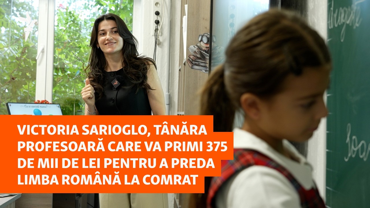 Tânăra profesoară ce va primi 375.000 de lei pentru predarea limbii române la Comrat
