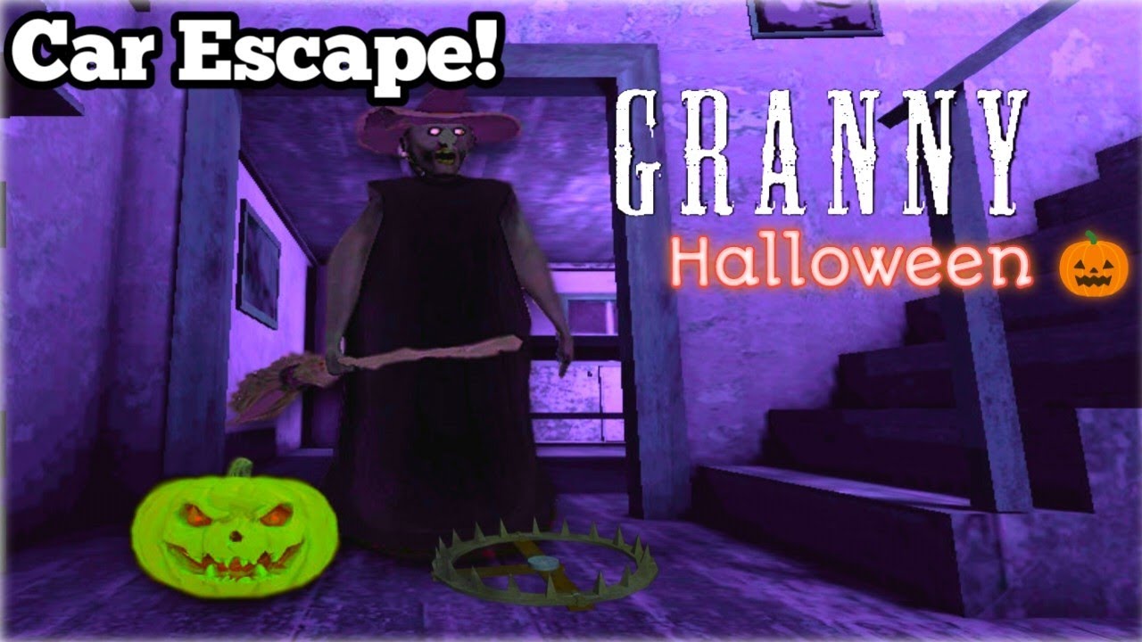 Granny Chapter 1 - Car Escape Gameplay ( Halloween ) 🎃 | Granny 1 Car ...