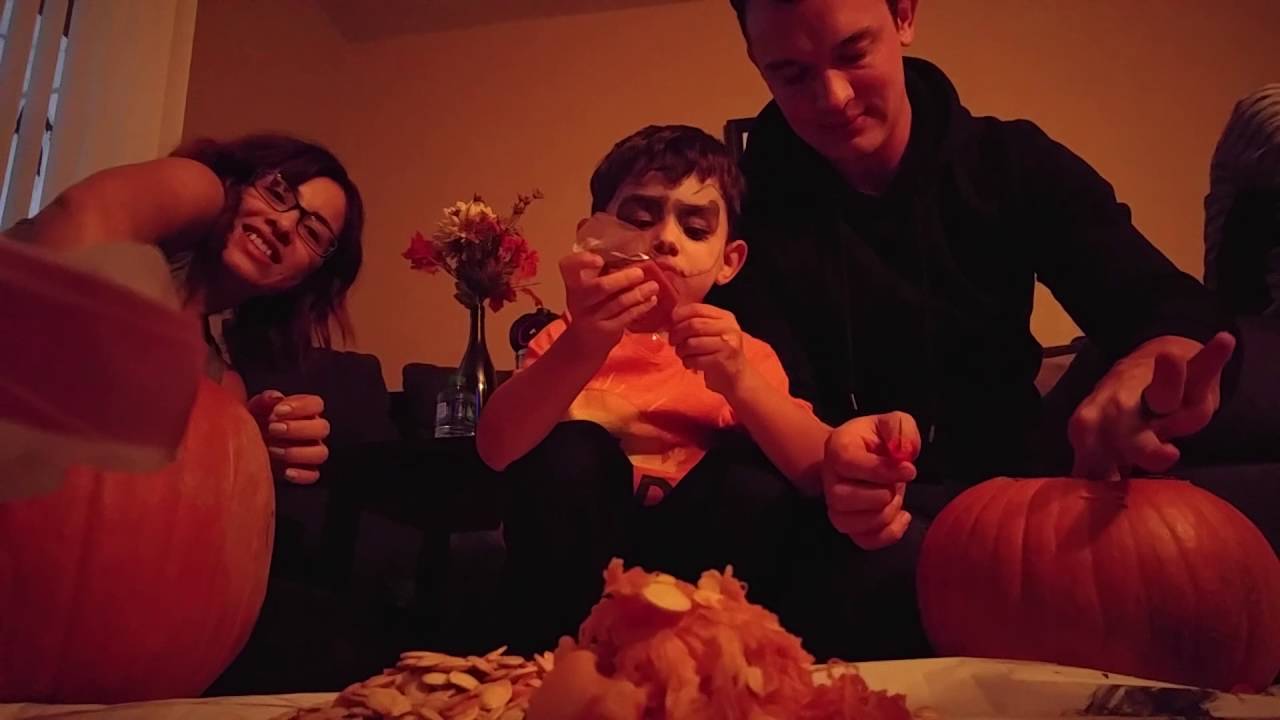 Carving pumpkins upside down??!! - YouTube