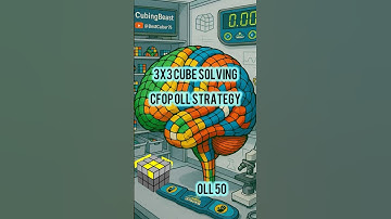 3x3 Cube Solver CFOP OLL Algorithm - Case 50 #cubing #3x3solve  #CFOP #OLL #viralshorts
