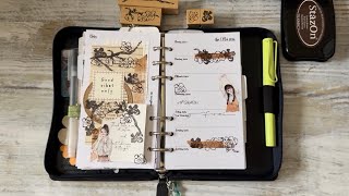SchreibtischVlog: TN Setup, Dekos im B6 #sterlingink und #filofax , Auslosung Insert