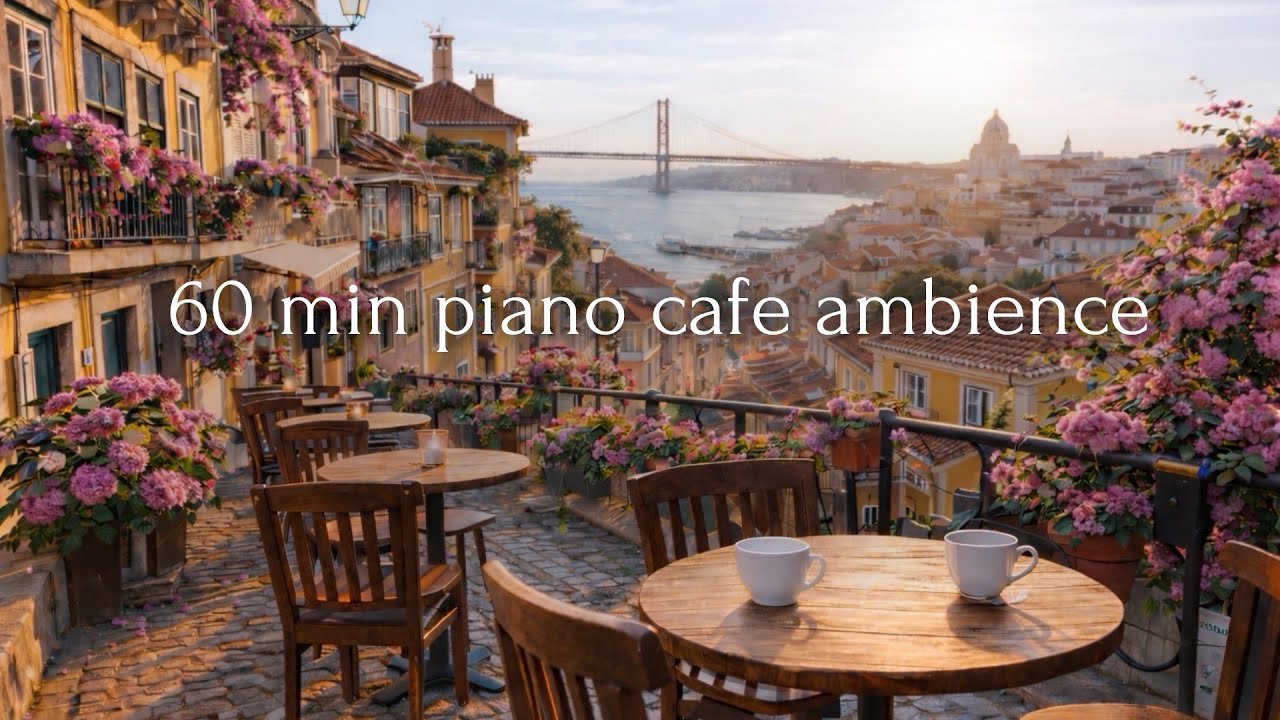 Modern Piano Cafe Ambience | 1 Hour Calm Background Music for Coffee Shops