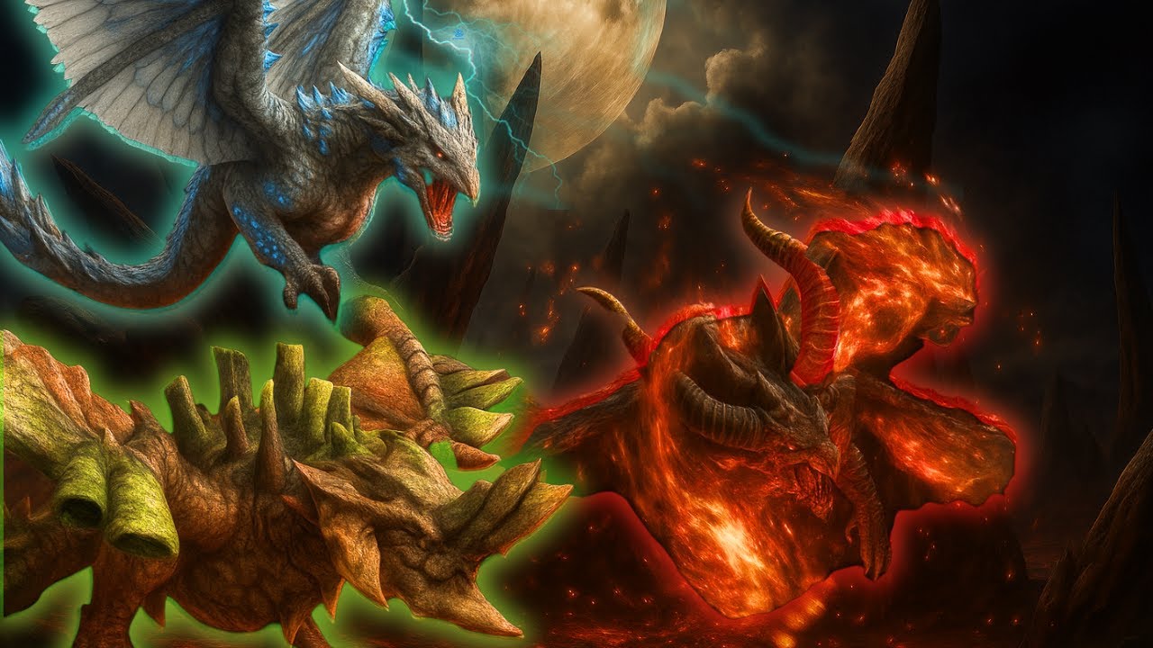 🔵Les Ancêtres des MONSTRE de Monster Hunter ! ZERUREUSU, VOLJANG et GUREADOMOSU !