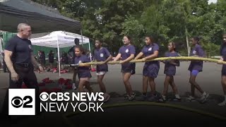 Girls take part in unique firefighter summer camp in Bloomfield, N.J.