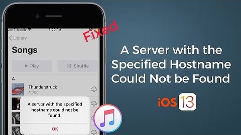 A Server with the Specified Hostname Could Not be Found in Apple Music on iPhone & iPad in iOS 15