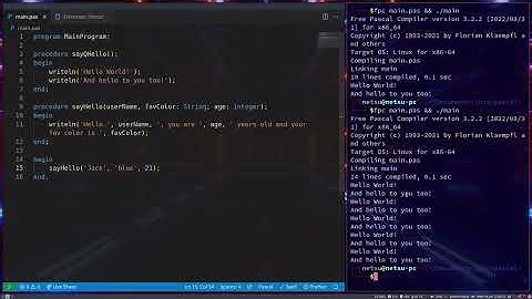 Procedures - Pascal Tutorial (Part 10)