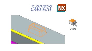 Delete. Synchronous Modeling. How to use the Delete command in NX.