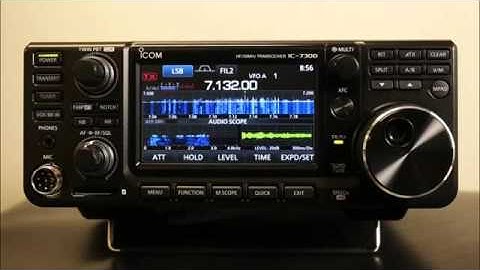 Direct from Icom Japan, Video of the IC-7300 HF/50/70MHz Transceiver
