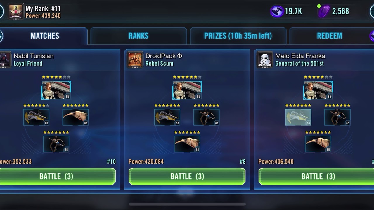 Увеличение увертывания swgoh
