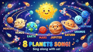 The Planet Song - 8 Planets of the Solar System Song for Kids | Nursery Rhymes & Kids Songs