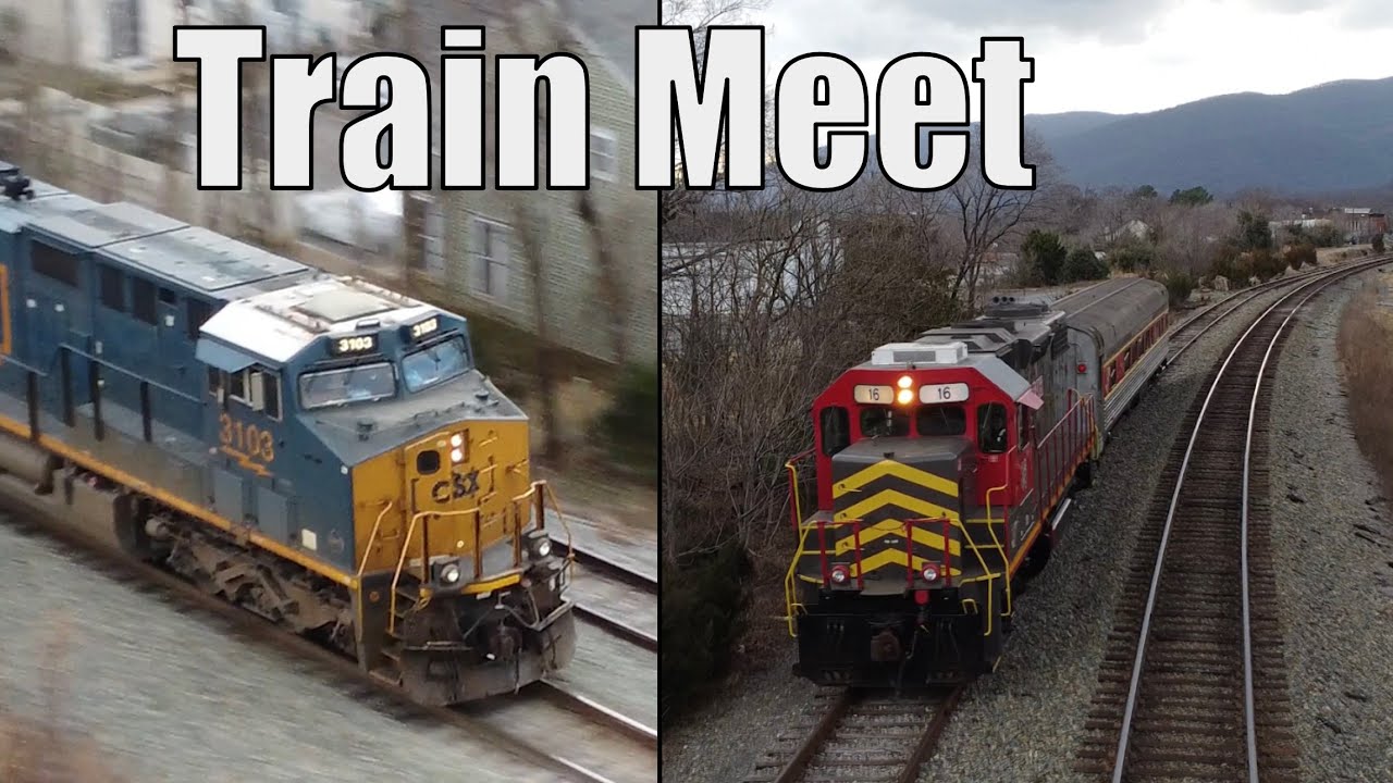Blue Ridge Flyer meets with CSX! - YouTube