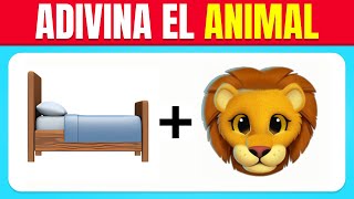 Adivina 50 ANIMALES por los EMOJIS 🐻➕🐜 | ¿Cuánto sabes de ANIMALES 😎✅