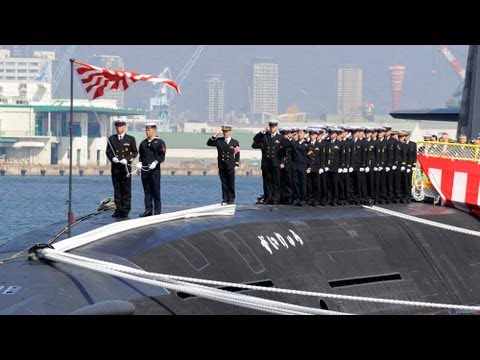 潜水艦「ずいりゅう」引き渡し 三菱重工業神戸造船所 - YouTube