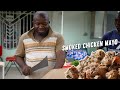 Smoked chicken mayo in kinshasa poulet mayo  congolese street food