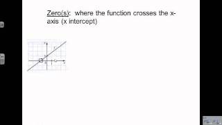 Properties of a Function - Initial Value and Zero(s) - MrEMathVideos