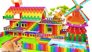 Satisfying Video How To Build Amazing Water Park Playground With Super Fun Slide From Magnetic Ball