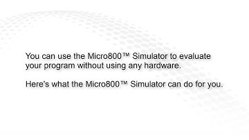 Micro800™ Simulator - Overview