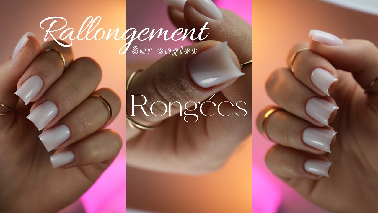 Rallongement sur des ongles rongés - Nails Company Switzerland 