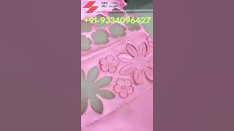 Ultrasonic Embossing Machine #flowerpatchcuttingmachine