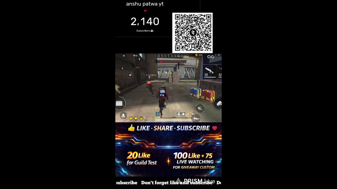 🔴 FREE FIRE LIVE GIVEAWAY 🎁 Anshu Patwa yt is live ✴️