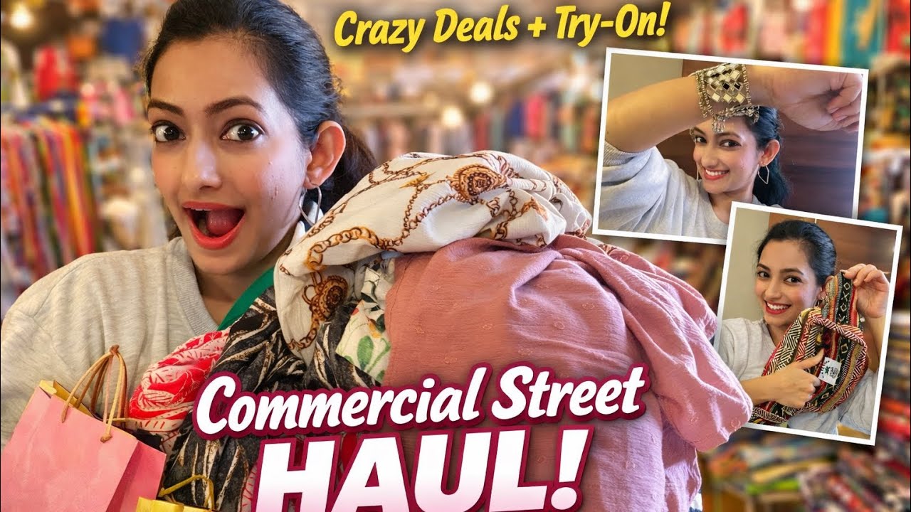 Commercial Street Shopping & Try On Haul 2026 | Best Street Fashion, Bags, Accessories in Bangalore
