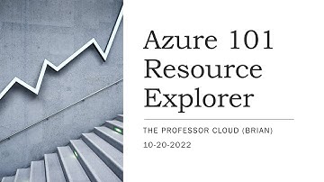 Azure 101 - Resource Explorer