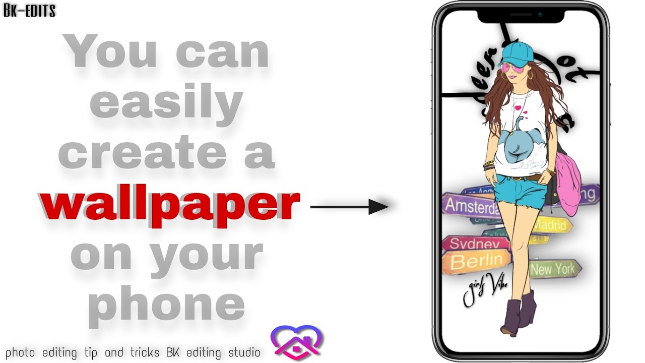 You can make a wallpaper on your mobile phone in just two minutes