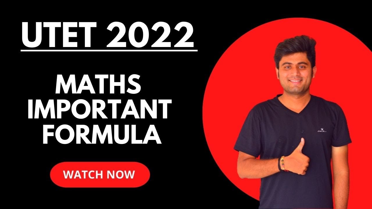 UTET Maths important formula |Online and Offline Course | UTET Classes | Vedashree Learning App