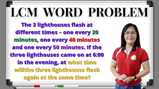 HOW TO SOLVE LCM WORD PROBLEM-TAGALOG-TEACHER MATHRIX