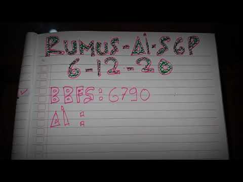 Rumus Sgp Hari Ini Minggu Tgl 6 Desember 2020 Youtube