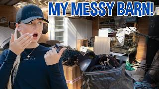 MY BARN HAS NEVER BEEN THIS MESSY! CLEAN AND ORGANISE YARD CLEAN!