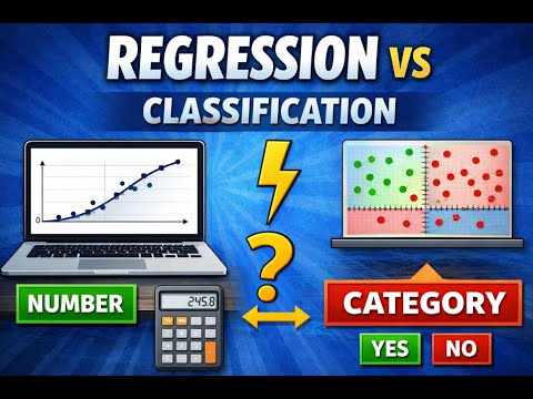 Classification vs Regression Explained Simply | How AI Predicts vs Decides