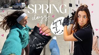 SPRING VLOG: dying my hair *again*, self care nights &amp; book club!