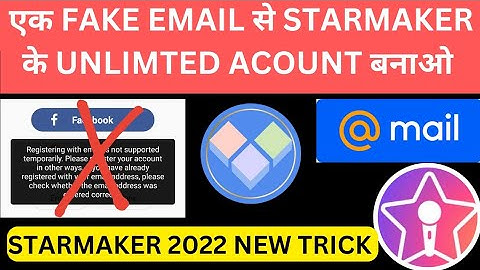 how to create starmaker new unlimited Id | starmaker ki new I