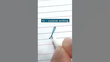 How to write small letter tv | Cursive writing a to z #cursivewriting #handwriting  #shorts #cursive