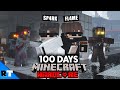 We survived 100 days in a zombie apocalypse in minecraft hardcore