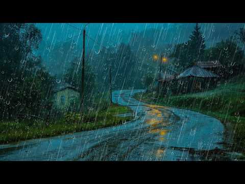 Sonido De Lluvia Para Dormir - Maravilloso De Lluvia Fuerte Y Truenos en Bosque Brumoso La Noche