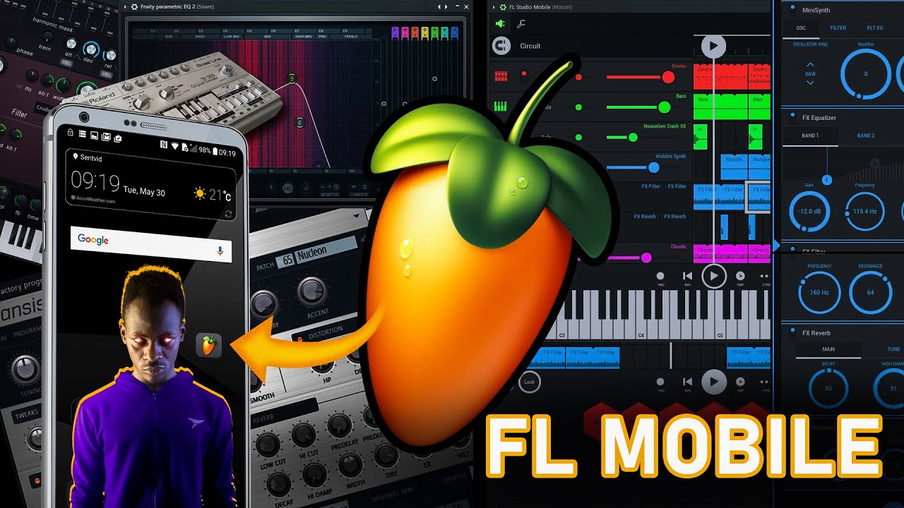 FL Mobile Studio Create Music with your Phone. - YouTube