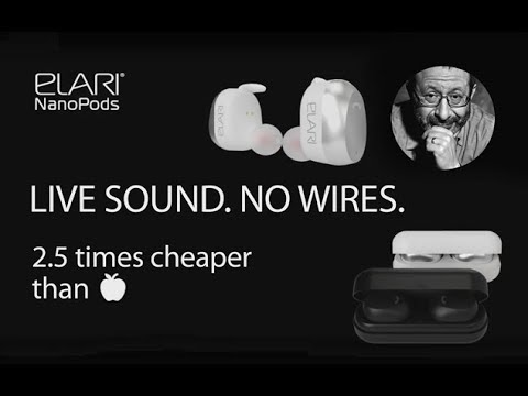 Elari NanoPods In-ear Bluetooth Handsfree Căști cu Rezistență la Transpirație și Carcasă de Încărcare Negru