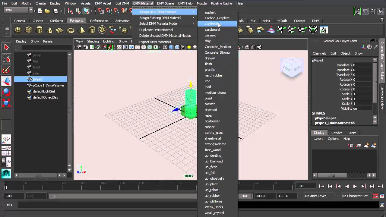 Use DMM to Create a Simple Shatter Effect in Maya - YouTube