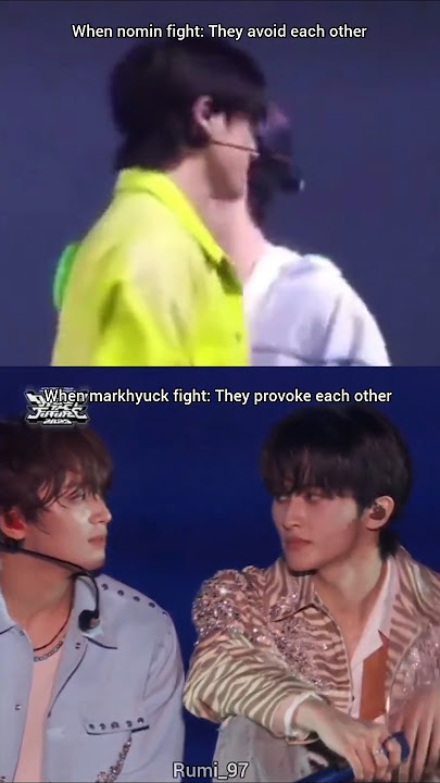 One is painful, other is entertaining 💚 #markhyuck #nomin #nctdream