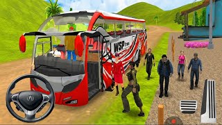 Bus simulator 3d bus game gameplay - real bus game bus driving - New bus game android  game play  screenshot 4