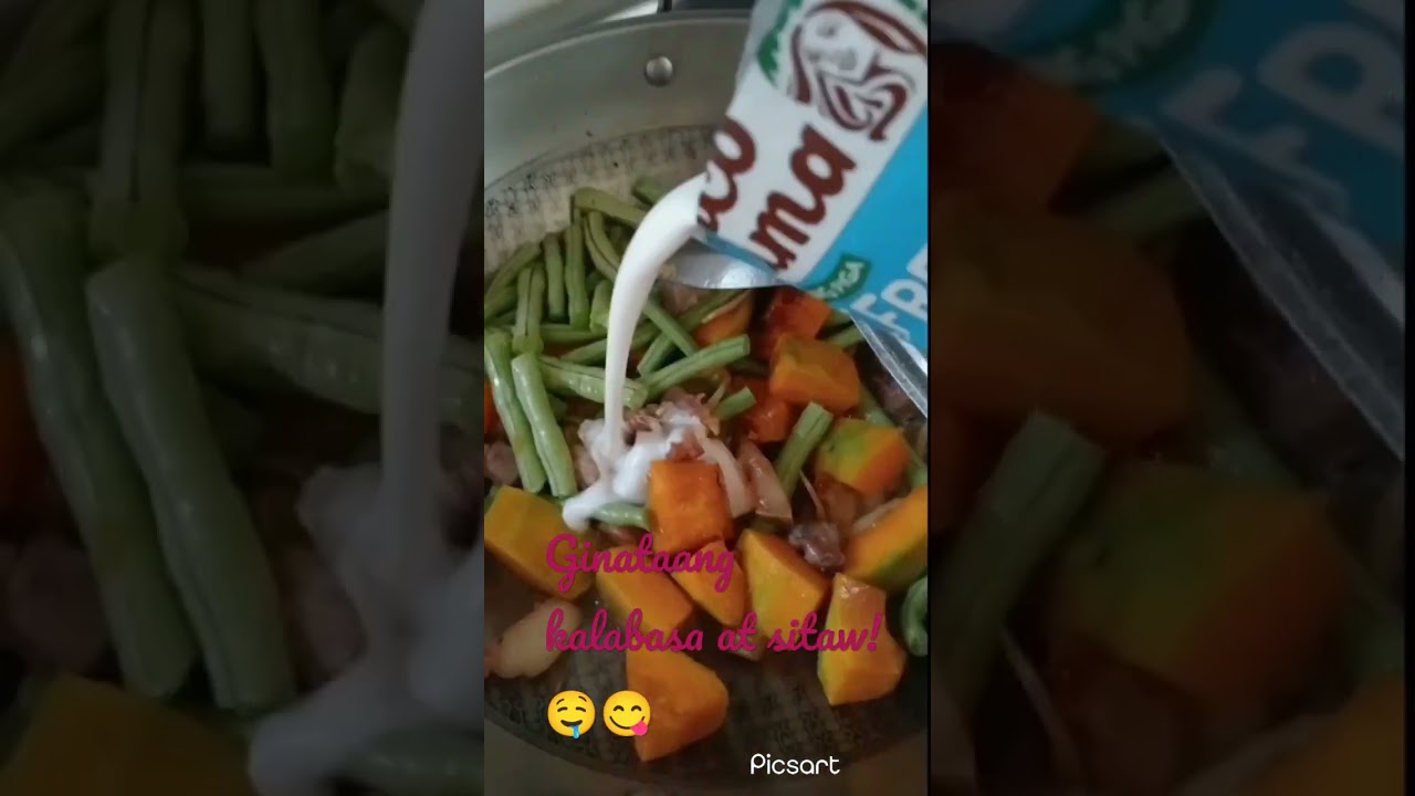 Ginataang kalabasa at sitaw.🤤😋