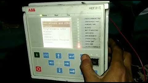 ABB Ref615 Feeder Protection Relay Testing