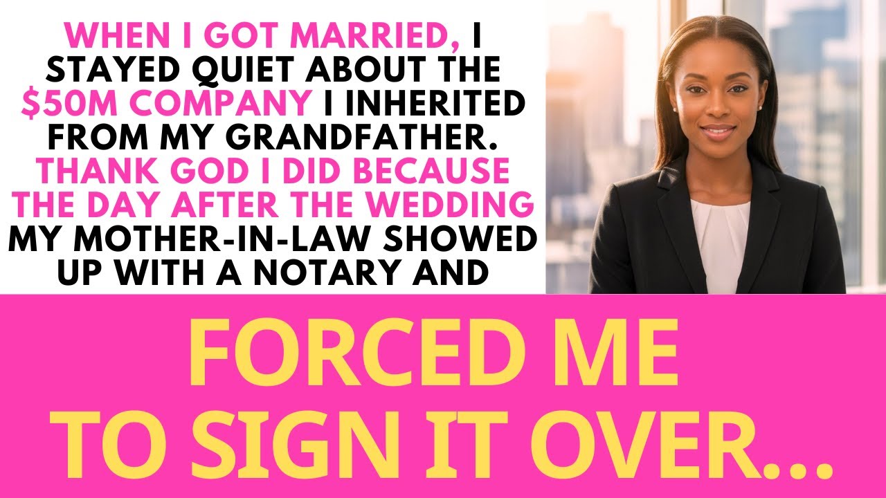 When I Got Married, I Stayed Quiet About The $50M Company I Inherited From My Grandfather Thank...