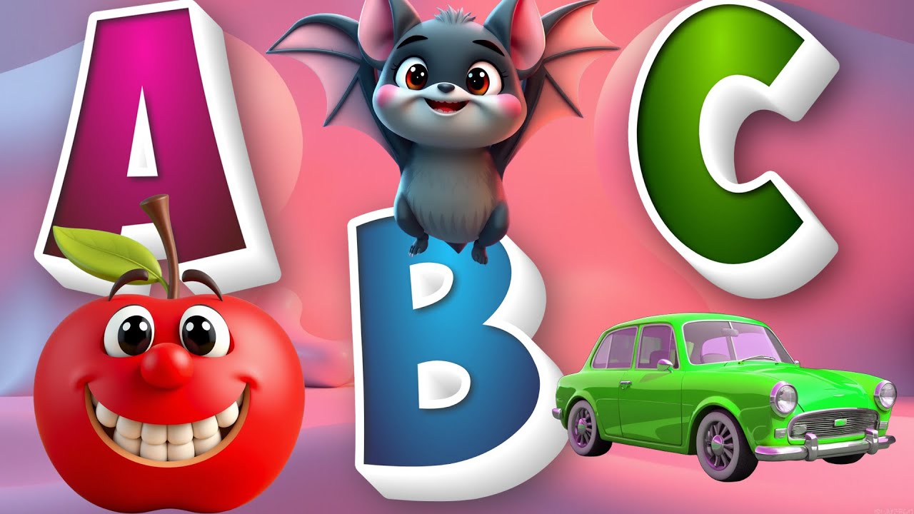 A is for Apple, ABC Phonics Song - Toddler Learning Song, Nursery ...