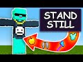 Minecraft Manhunt, But STANDING STILL Secretly Gives OP ITEMS..