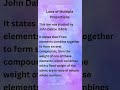 Laws of Multiple Proportions #class11 #class12 #physicalchemistry #class10th #class10 #ytshorts #yt