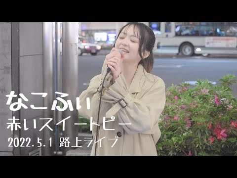 《路上ライブ》赤いスイートピー歌ってみた