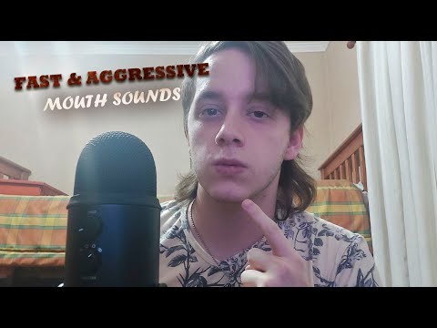 ASMR FAST AND AGGRESSIVE MOUTH SOUNDS (Brain Melting, Tktk, Sksk)